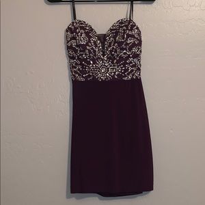 Plum formal dress